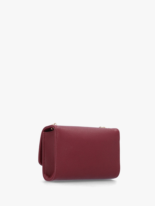 Divina Bordeaux Pebbled Shoulder Bag