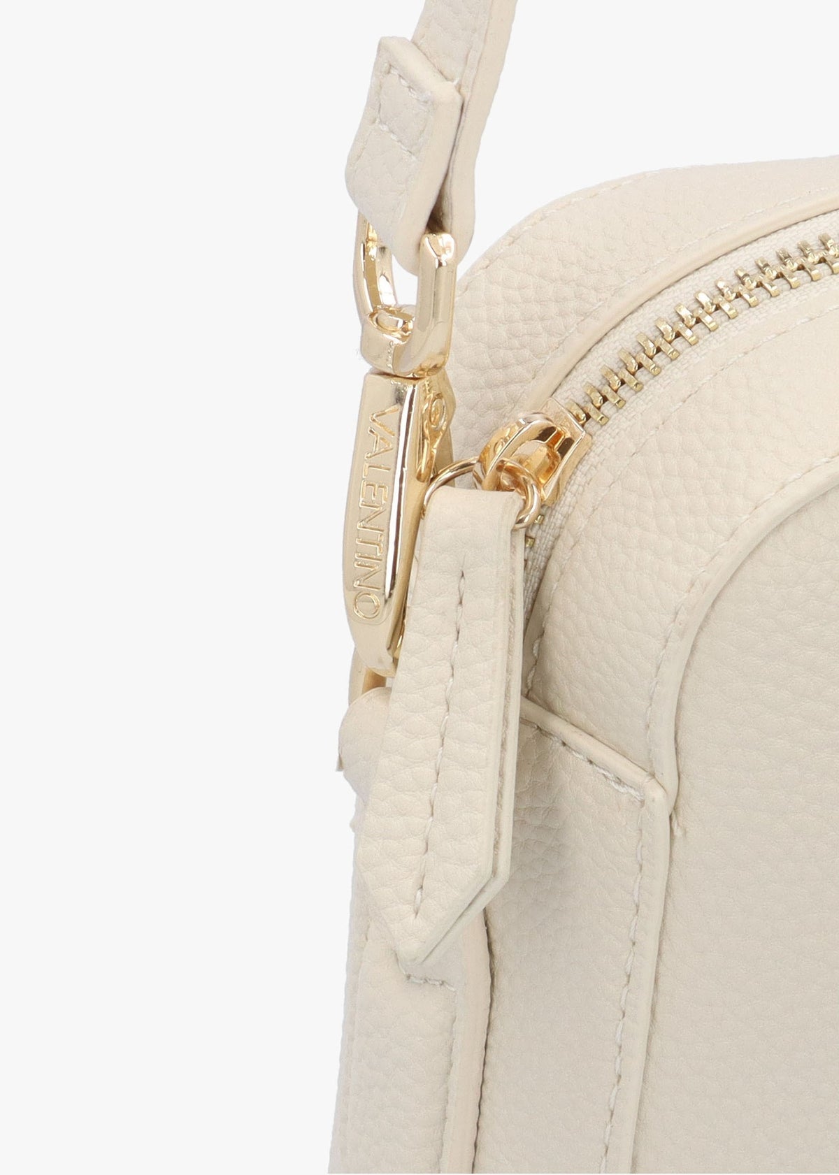 Brixton II Ecru Pebbled Camera Bag