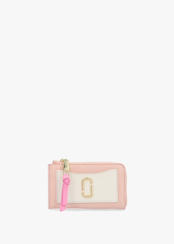 The Utility Snapshot Top Zip Rose Multi Leather Wallet