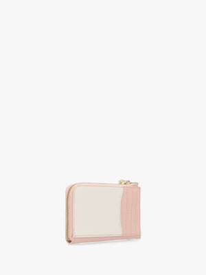 The Utility Snapshot Top Zip Rose Multi Leather Wallet