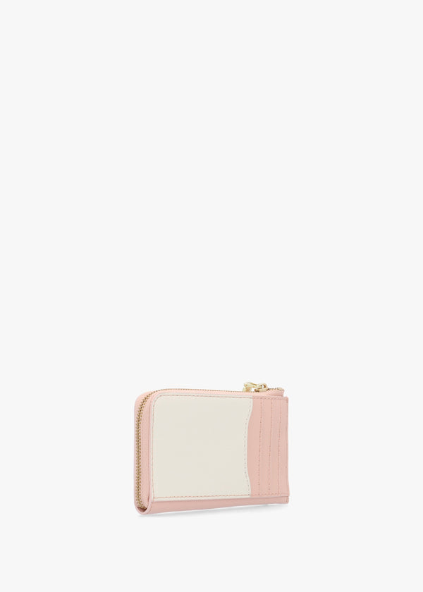 The Utility Snapshot Top Zip Rose Multi Leather Wallet