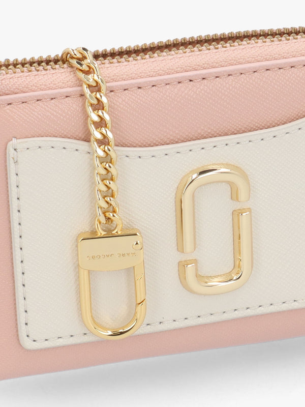 The Utility Snapshot Top Zip Rose Multi Leather Wallet