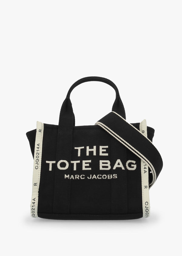 The Jacquard Small Black Tote Bag