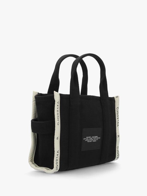 The Jacquard Small Black Tote Bag