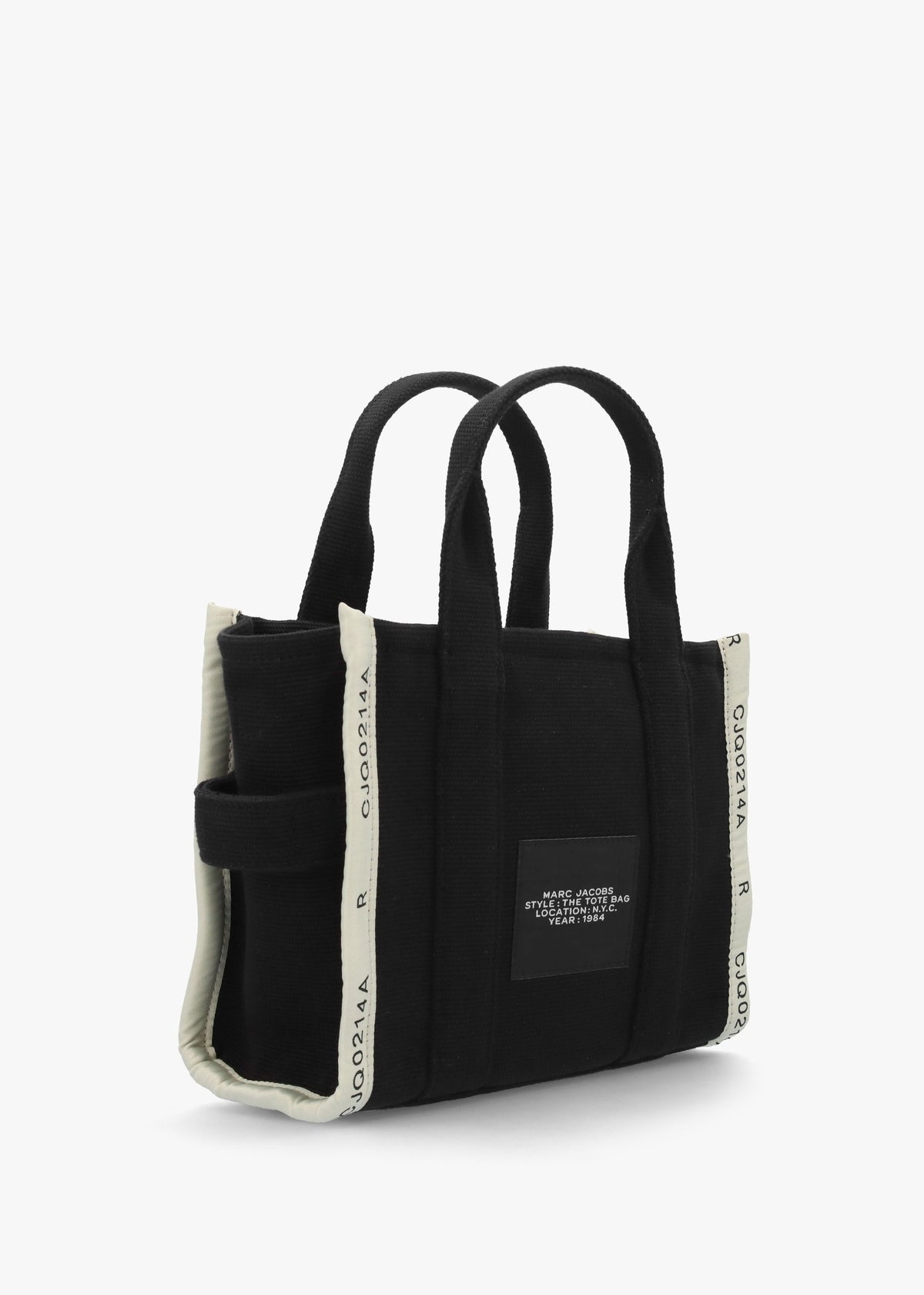 The Jacquard Small Black Tote Bag