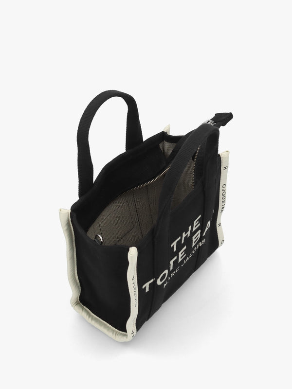 The Jacquard Small Black Tote Bag