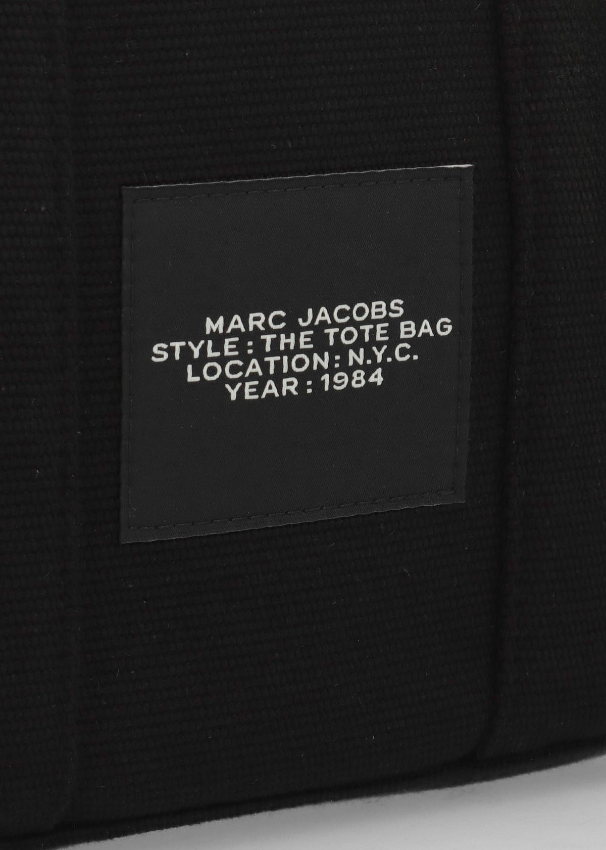 The Jacquard Small Black Tote Bag