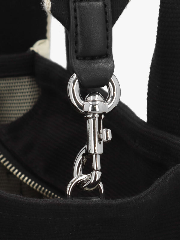 The Jacquard Small Black Tote Bag