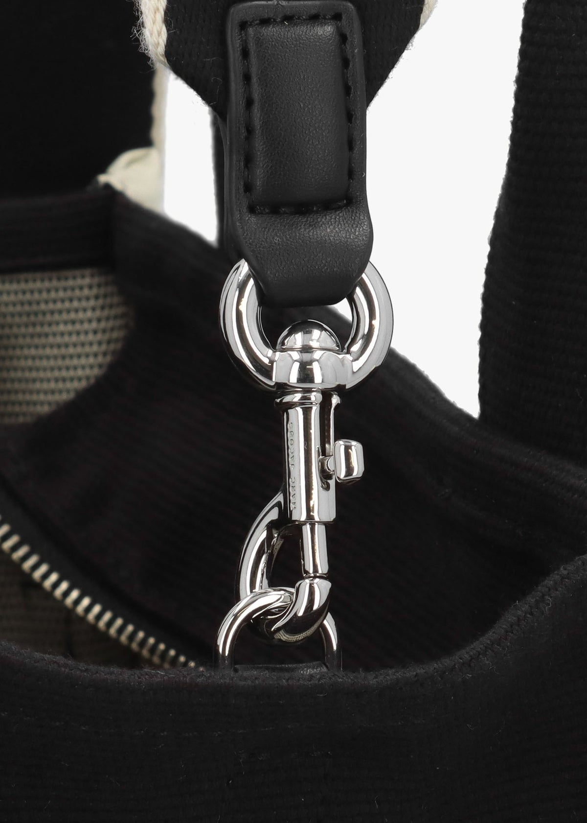 The Jacquard Small Black Tote Bag