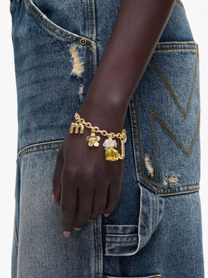 Daisy Charm Gold Bracelet