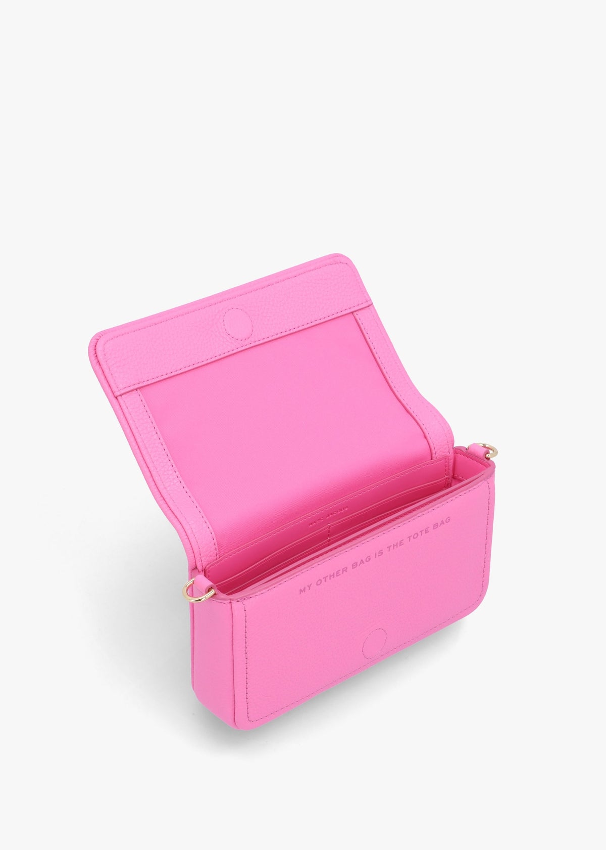 The Leather Mini Bow Pink Cross-Body Bag