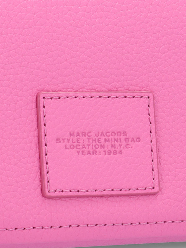 The Leather Mini Bow Pink Cross-Body Bag