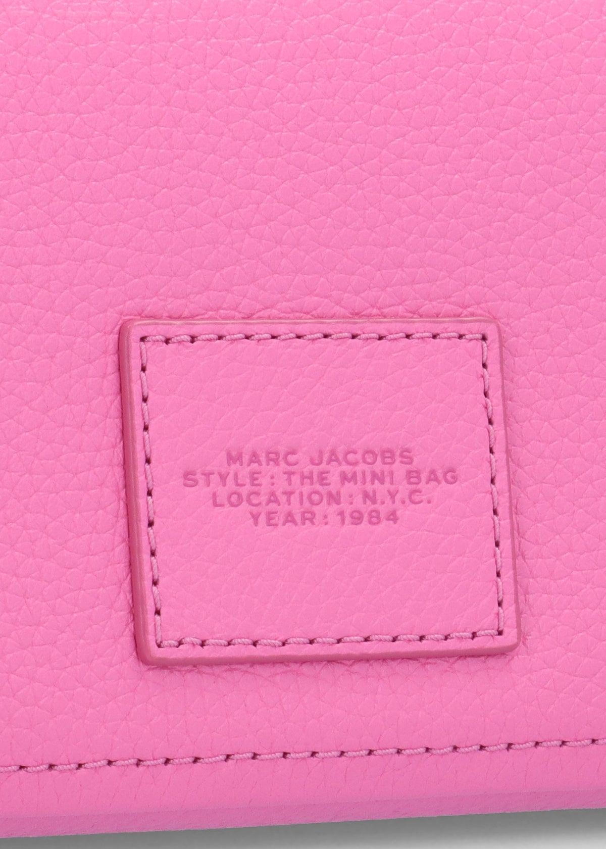 The Leather Mini Bow Pink Cross-Body Bag