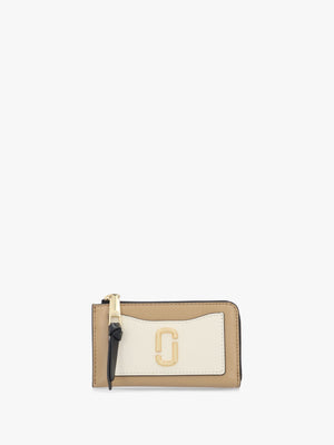 The Utility Snapshot Top Zip Camel Multi Leather Wallet
