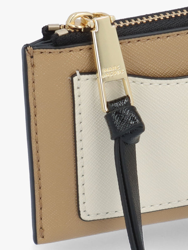 The Utility Snapshot Top Zip Camel Multi Leather Wallet