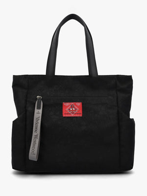 Men’s Henry Medium Black Jacquard Tote Bag