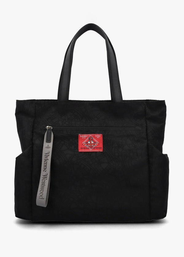 Men’s Henry Medium Black Jacquard Tote Bag