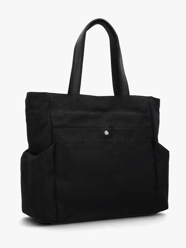 Men’s Henry Medium Black Jacquard Tote Bag