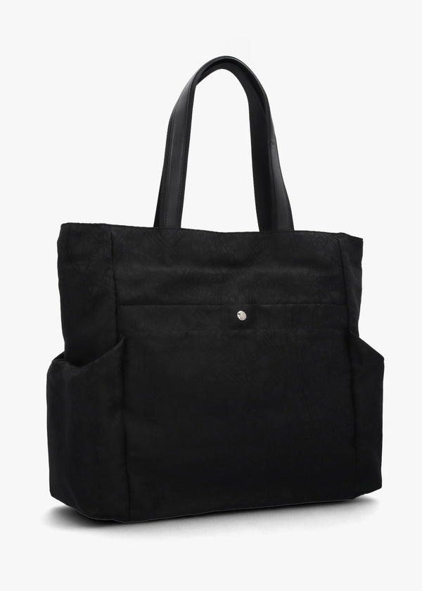 Men’s Henry Medium Black Jacquard Tote Bag