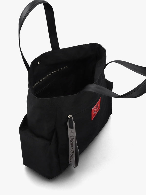 Men’s Henry Medium Black Jacquard Tote Bag