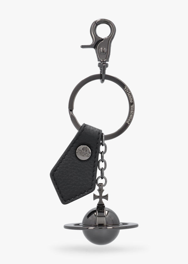 3D Orb Gunmetal Tone Keyring