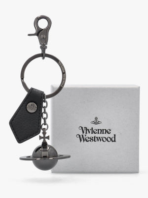 3D Orb Gunmetal Tone Keyring