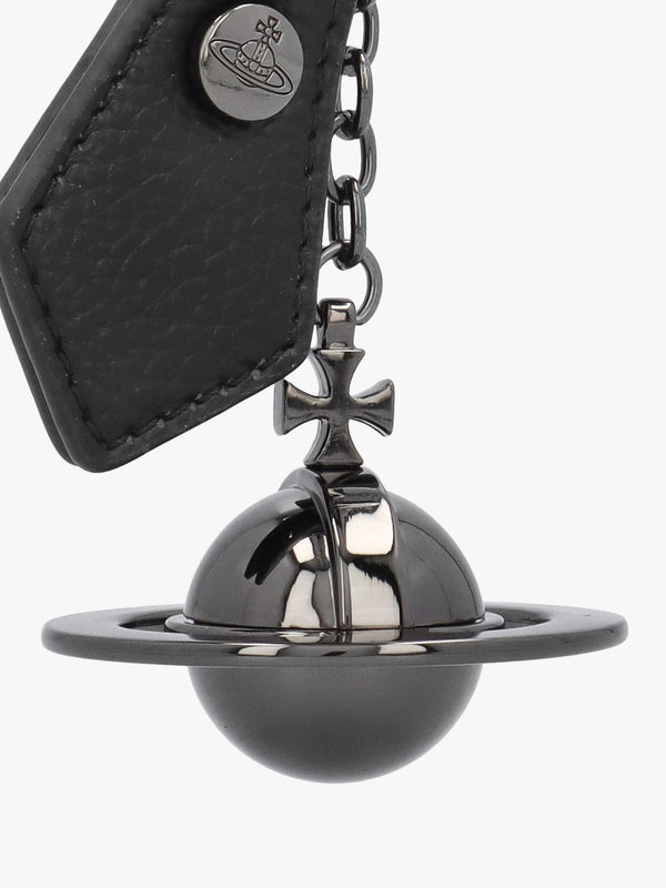 3D Orb Gunmetal Tone Keyring