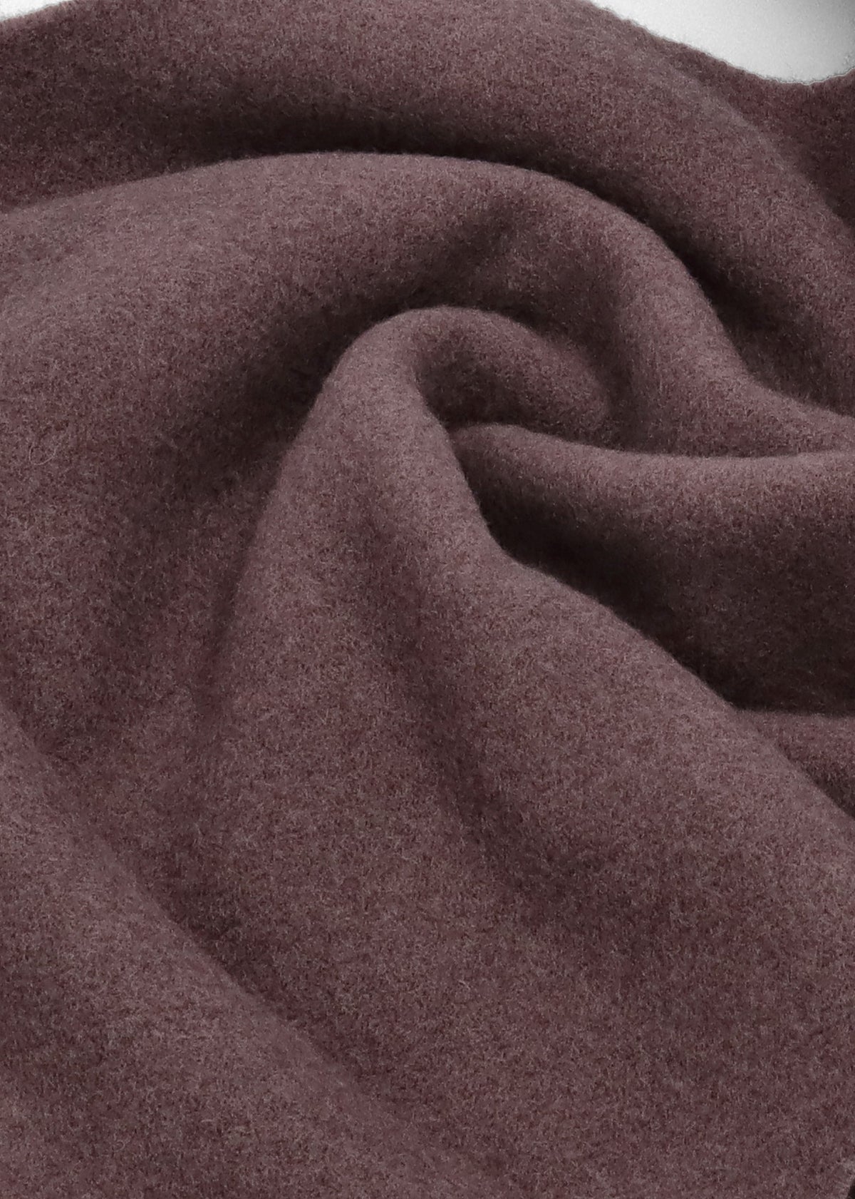 Unisex Embroidered Brown Wool Scarf