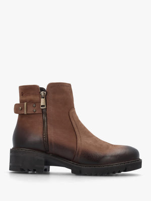 Voluptas Tan Nubuck Ankle Boots