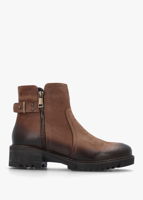 Voluptas Tan Nubuck Ankle Boots