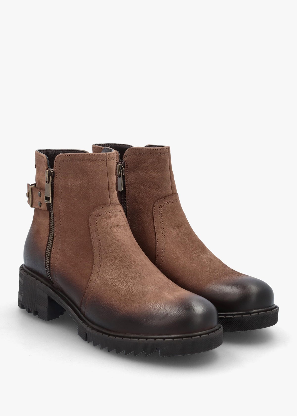 Voluptas Tan Nubuck Ankle Boots