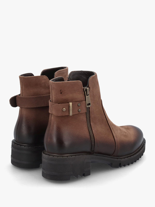 Voluptas Tan Nubuck Ankle Boots