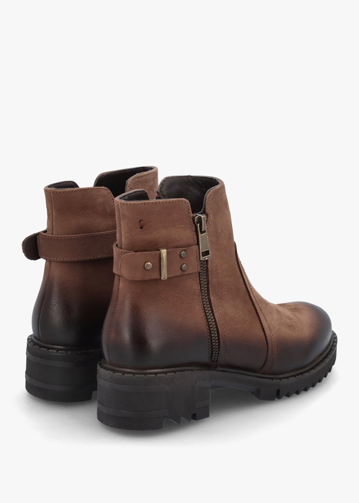 Voluptas Tan Nubuck Ankle Boots