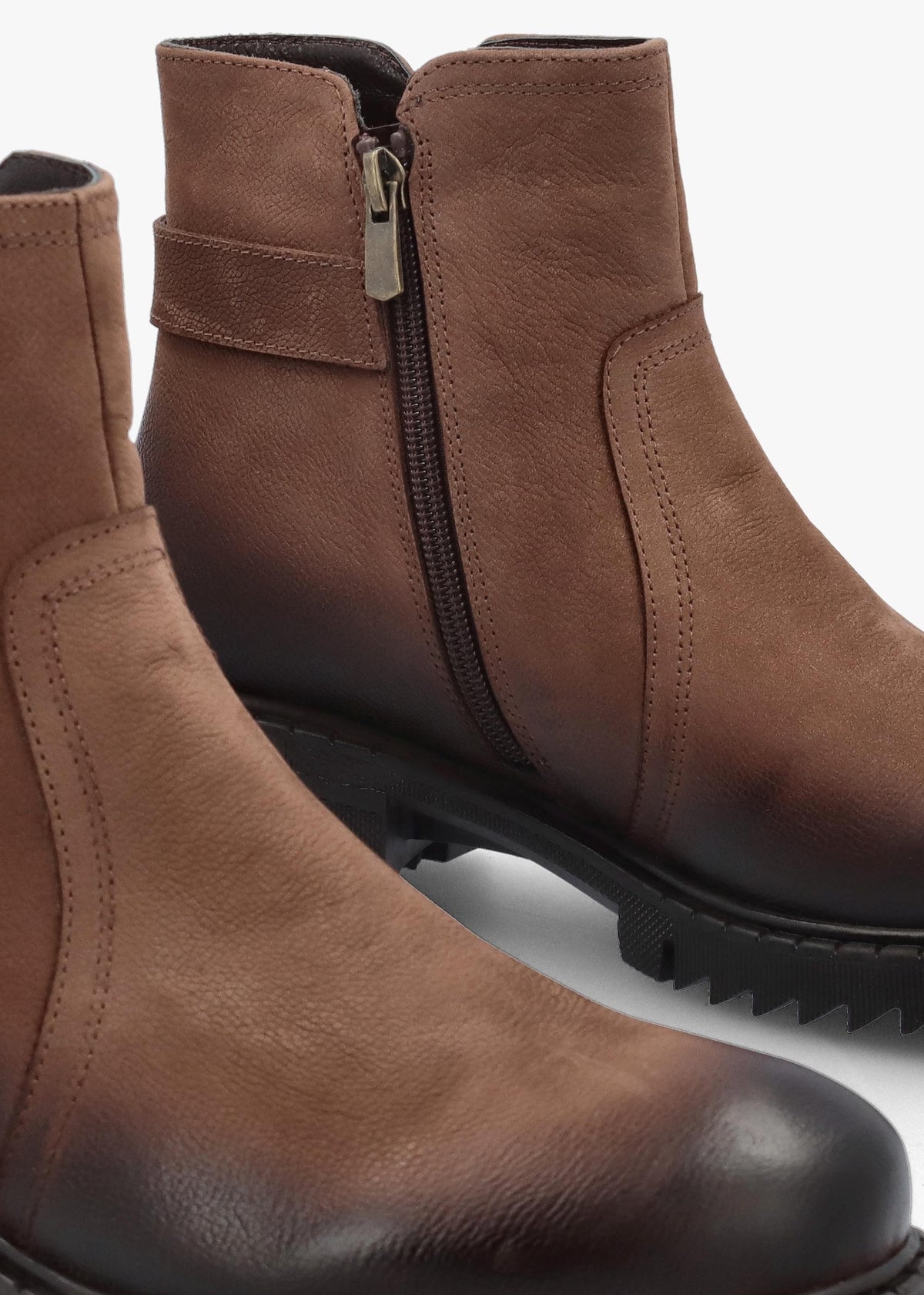 Voluptas Tan Nubuck Ankle Boots