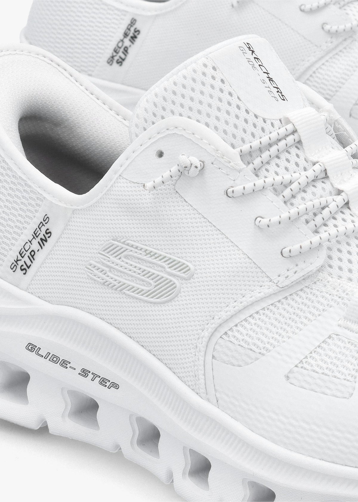 Men’s Slip Ins Glide-Step Pro White Trainers