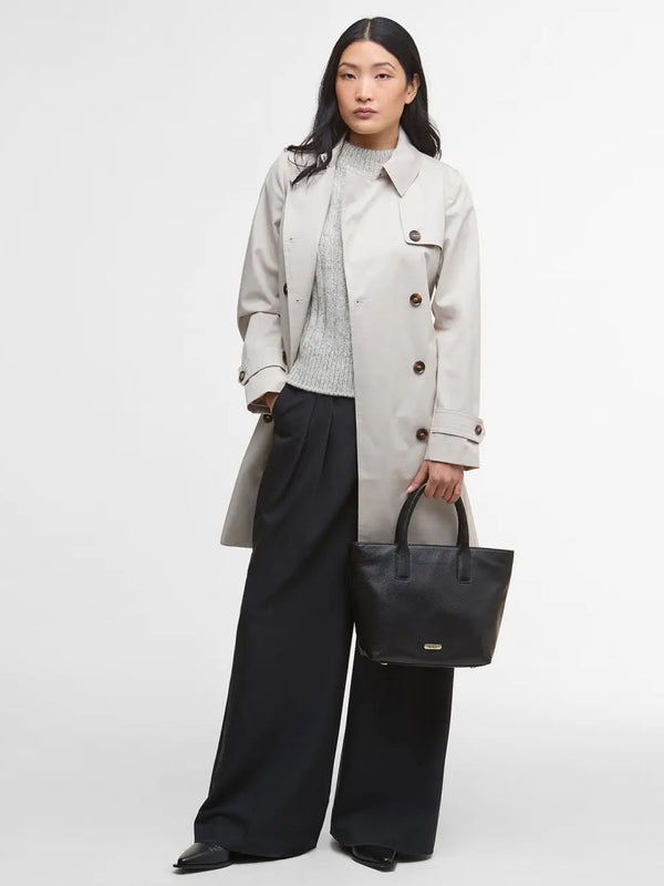 Birch Black Leather Tote Bag