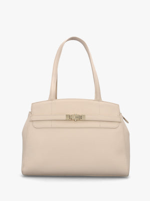 Fae Ecru Shopper Shoulder Bag