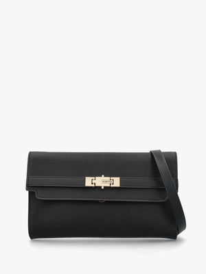 Fae Nero Flapover Cross-Body Bag
