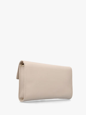 Fae Ecru Flapover Cross-Body Bag