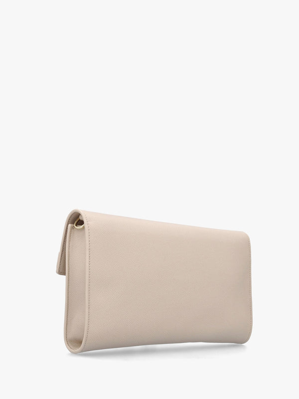 Fae Ecru Flapover Cross-Body Bag