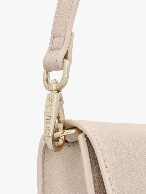 Fae Ecru Flapover Cross-Body Bag