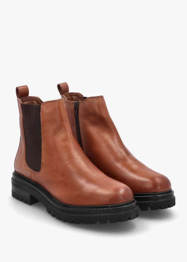 Olaio Tan Leather Chelsea Boots