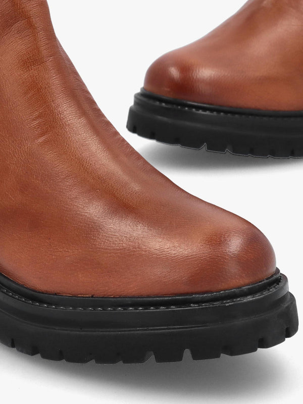 Olaio Tan Leather Chelsea Boots
