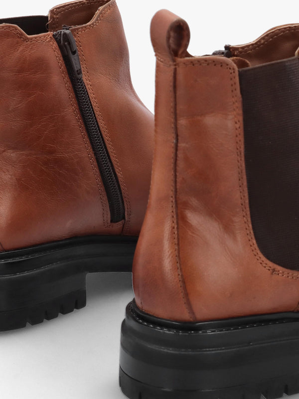 Olaio Tan Leather Chelsea Boots