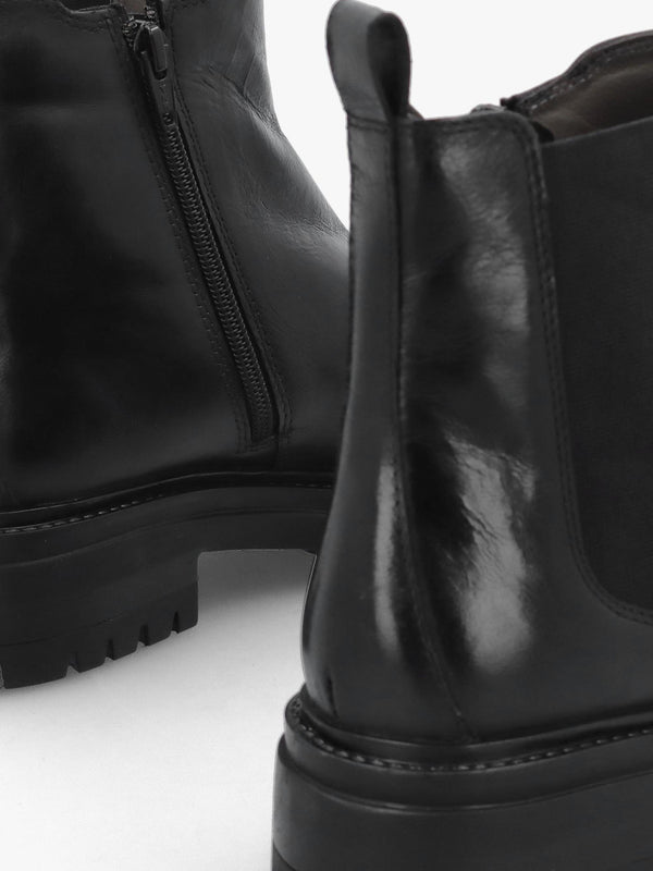 Olaio Black Leather Chelsea Boots