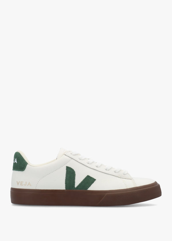 Campo Leather White Cyprus Bark Trainers