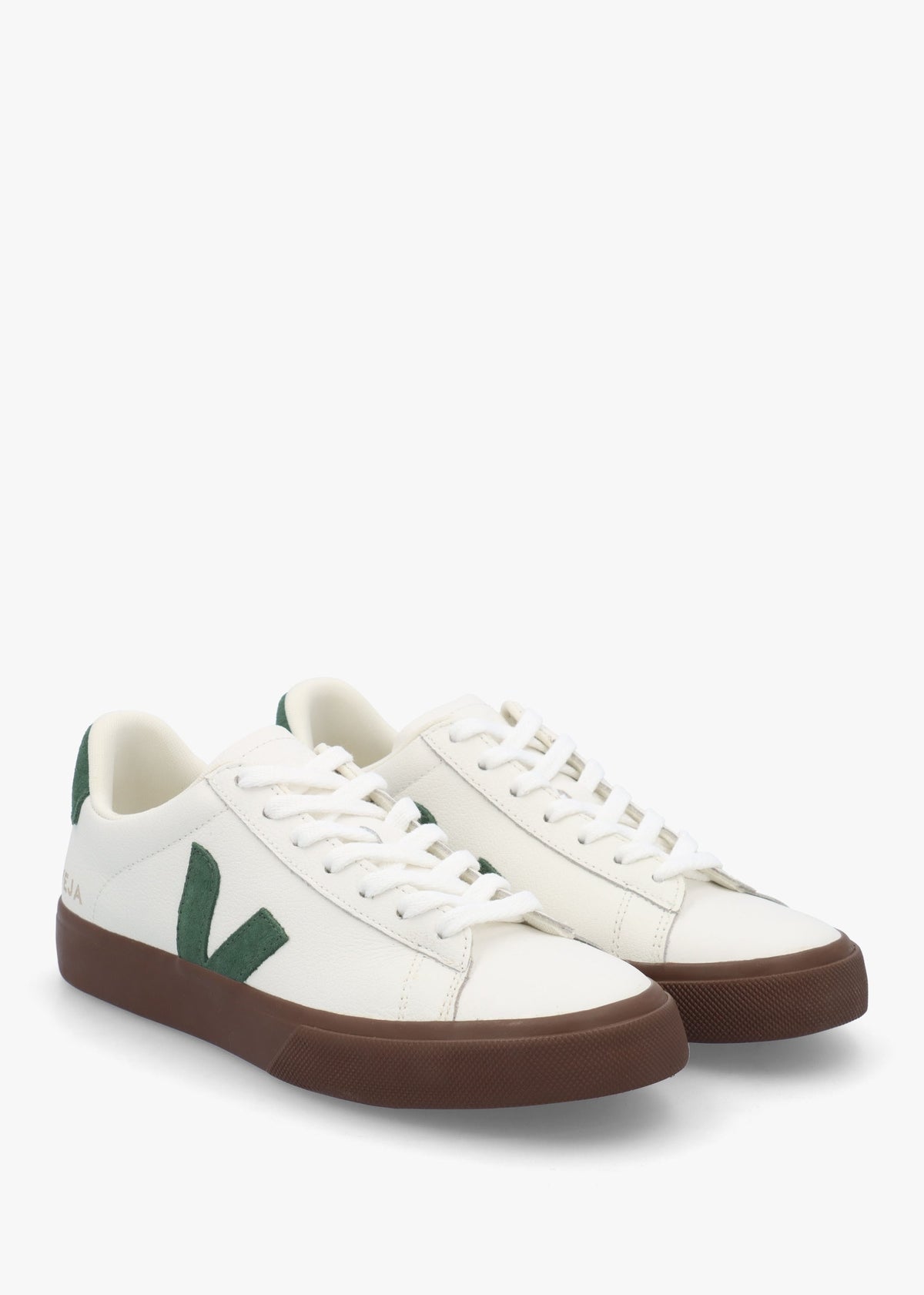 Campo Leather White Cyprus Bark Trainers
