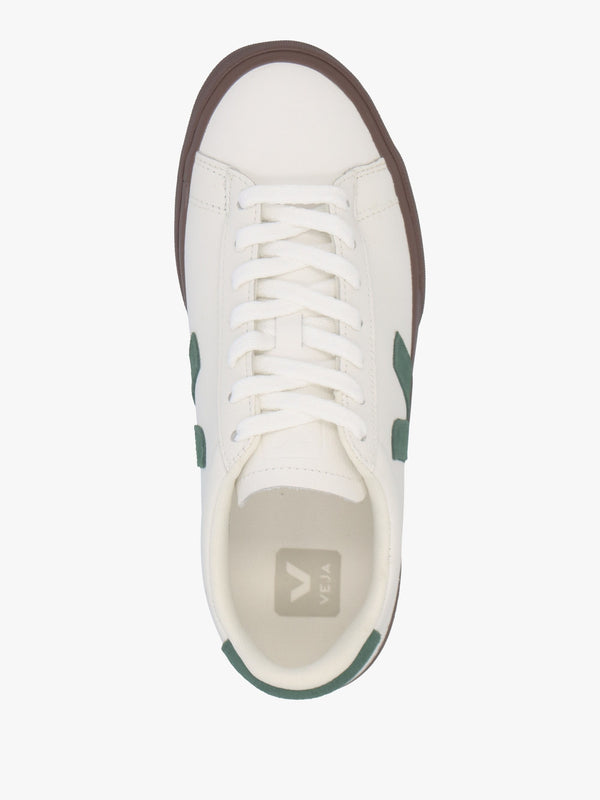 Campo Leather White Cyprus Bark Trainers