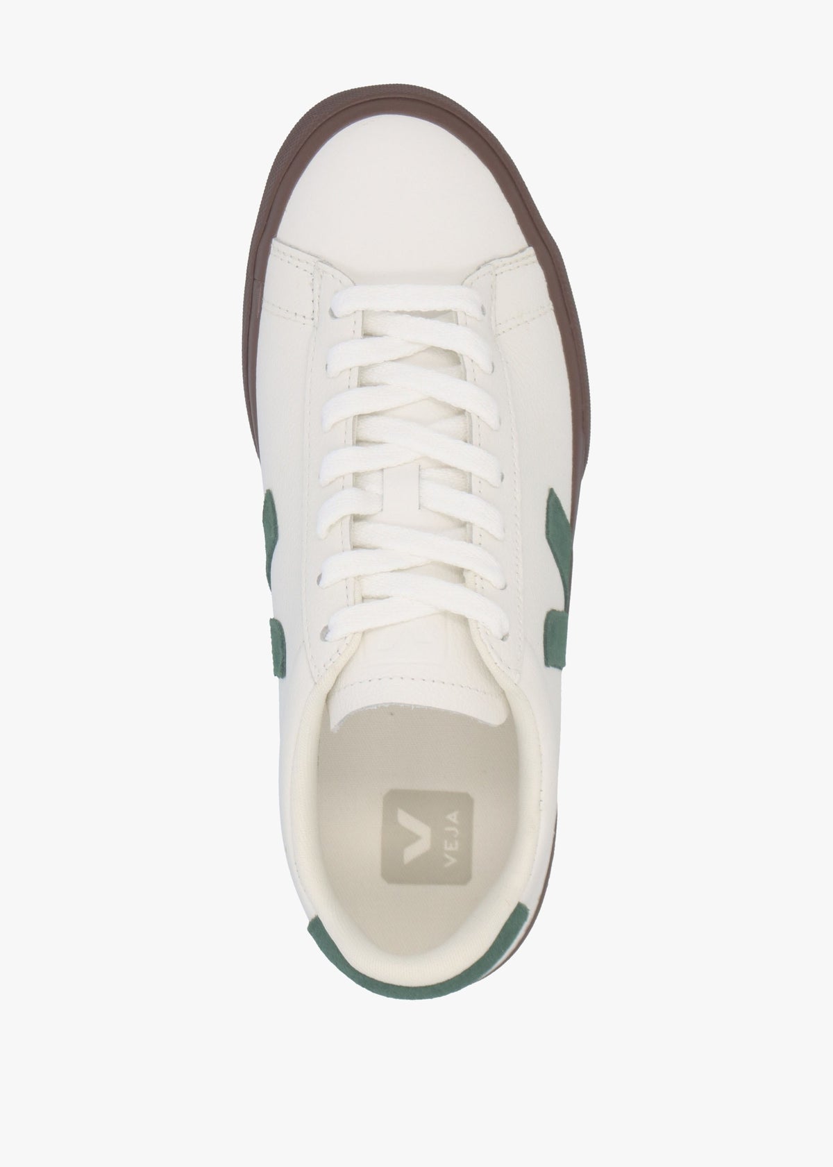 Campo Leather White Cyprus Bark Trainers