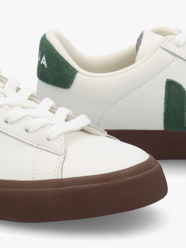 Campo Leather White Cyprus Bark Trainers
